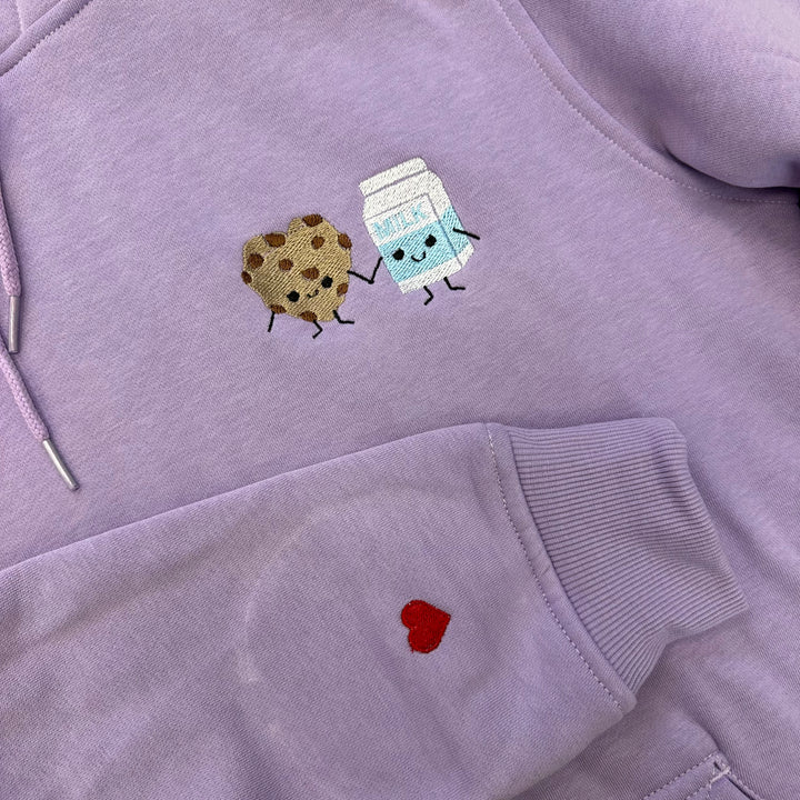 Cookie &amp; Milk | Couples | Embroidered Hoodie