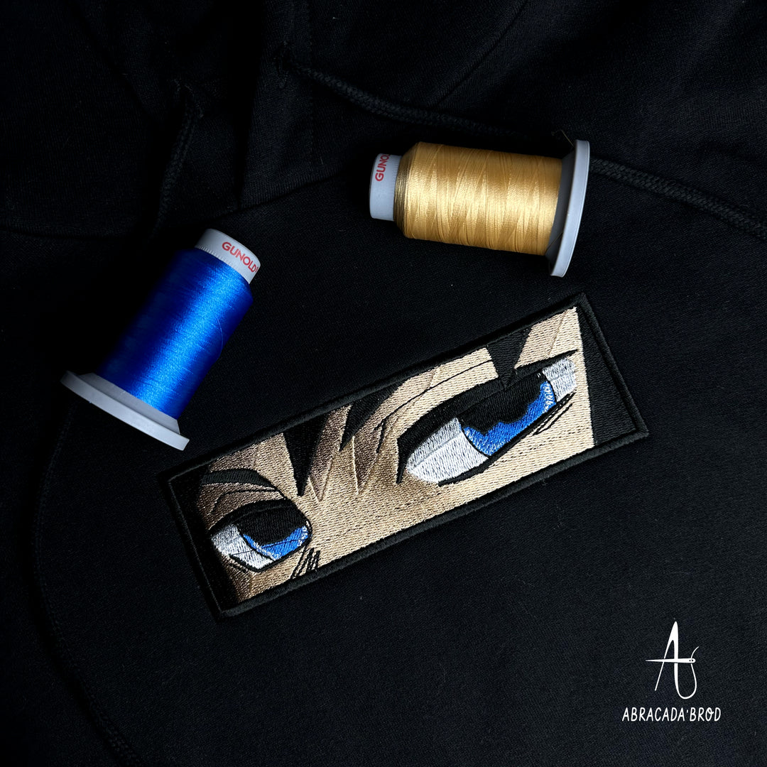 Giyu Eyes | Demon Slayers | Embroidered Hoodie