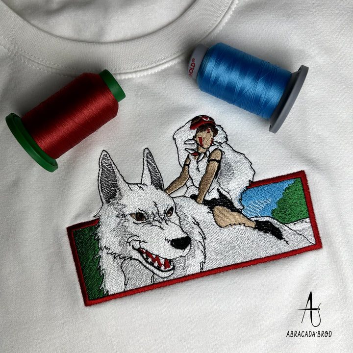 Princess Mononoke | Studio Ghibli | Embroidered Sweatshirt