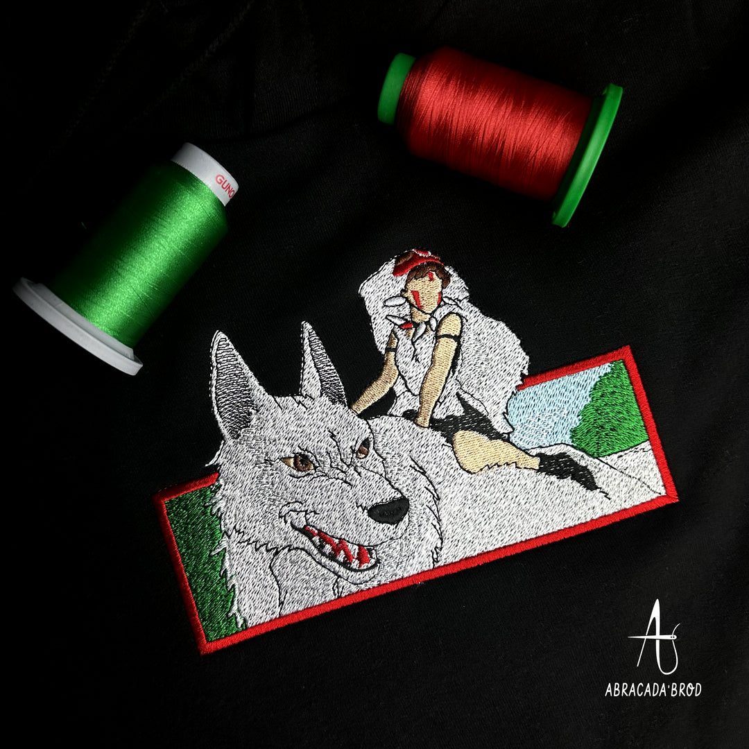 Princess Mononoke | Studio Ghibli | Embroidered Hoodie