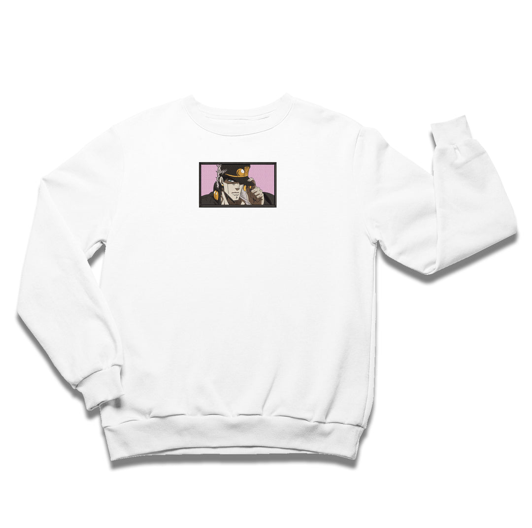 Jotaro Kujo Rectangle | Jojo's Bizarre Adventure | Sweatshirt Brodé