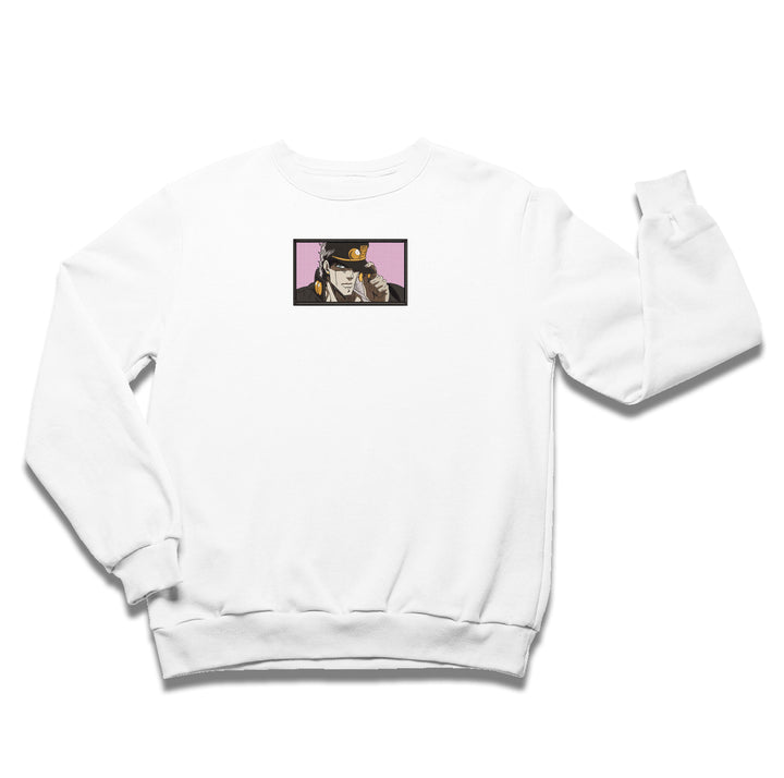 Jotaro Kujo Rectangle | Jojo's Bizarre Adventure | Sweatshirt Brodé