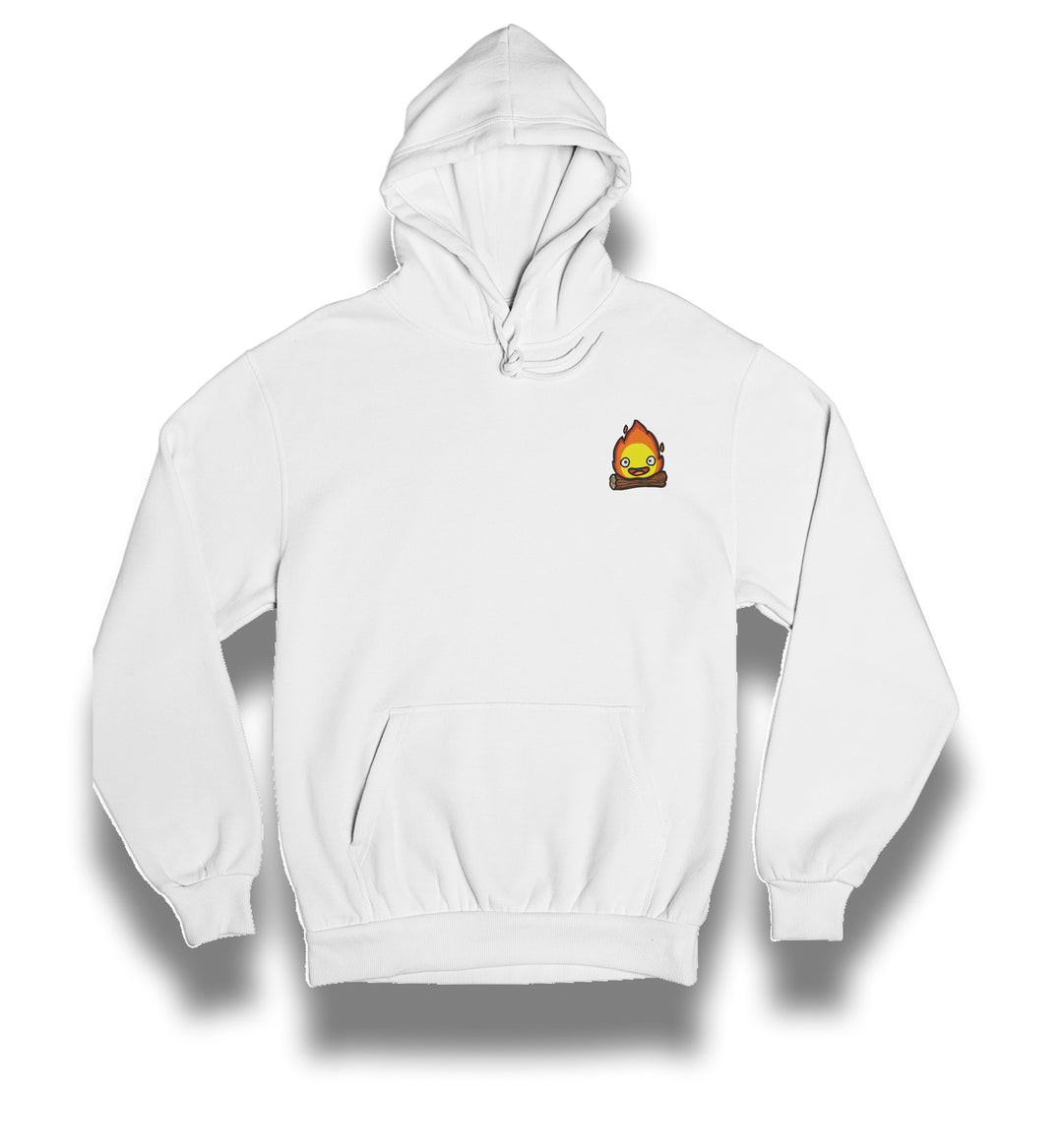 Calcifer Heart | Studio Ghibli | Embroidered Hoodie