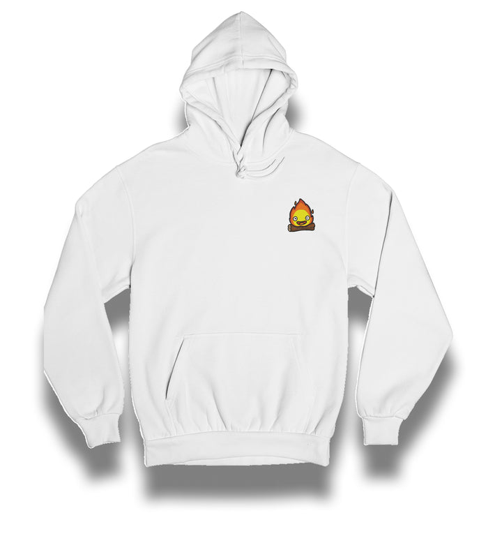 Calcifer Heart | Studio Ghibli | Embroidered Hoodie