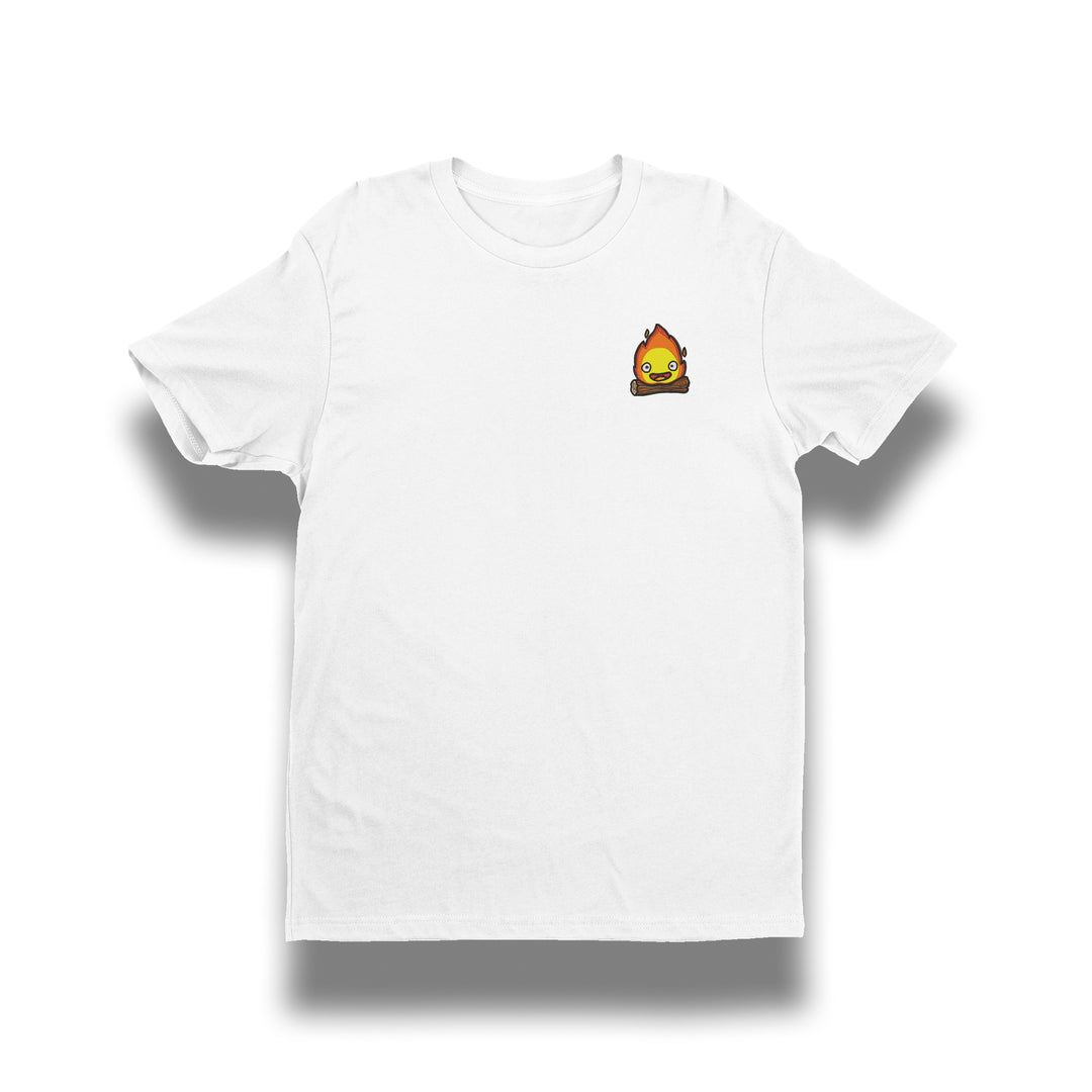 Calcifer Heart | Studio Ghibli | Embroidered T-Shirt