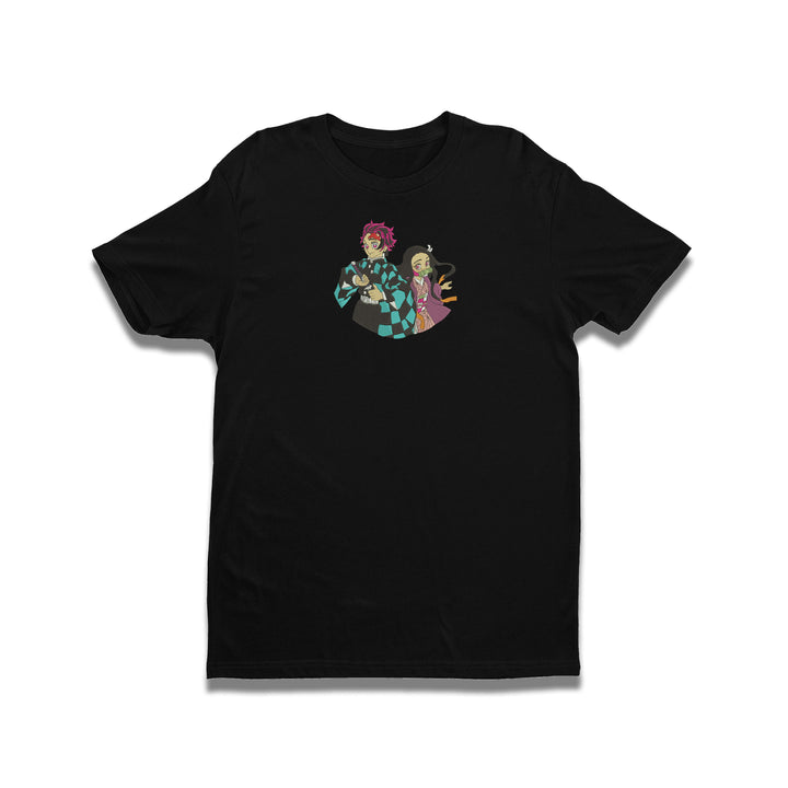 Tanjiro & Nezuko | Demon Slayers | T-Shirt Brodé