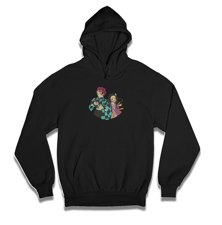 Tanjiro &amp; Nezuko | Demon Slayers | Embroidered Hoodie