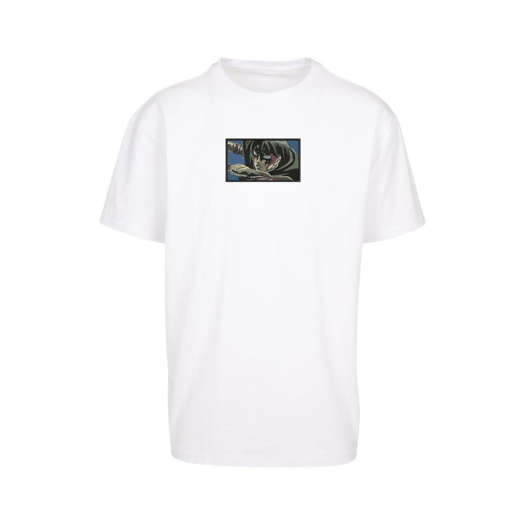 Levi Rectangle | Attack On Titan | Embroidered Oversized T-Shirt