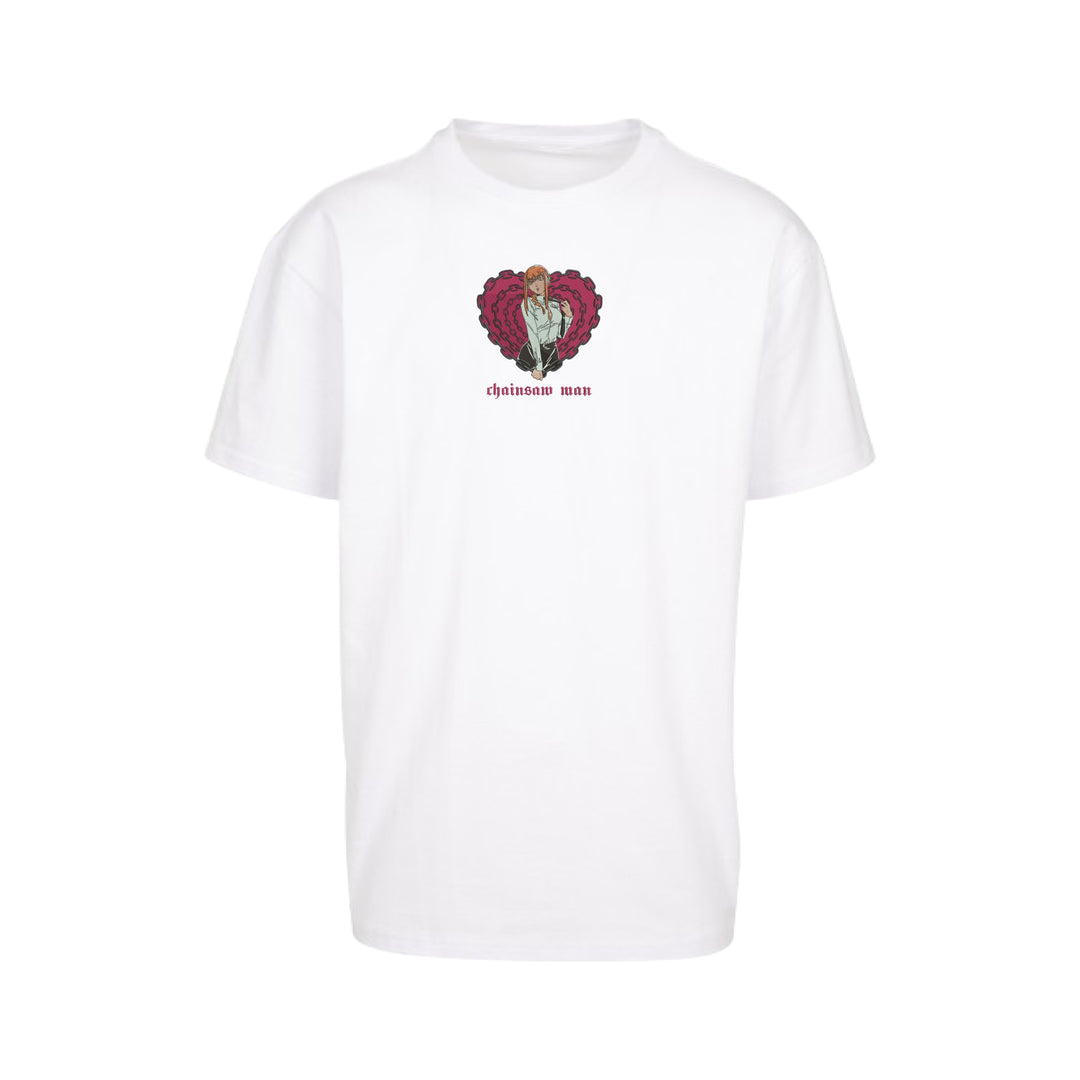 Makima Heart | Chainsaw Man | Oversized Embroidered T-Shirt