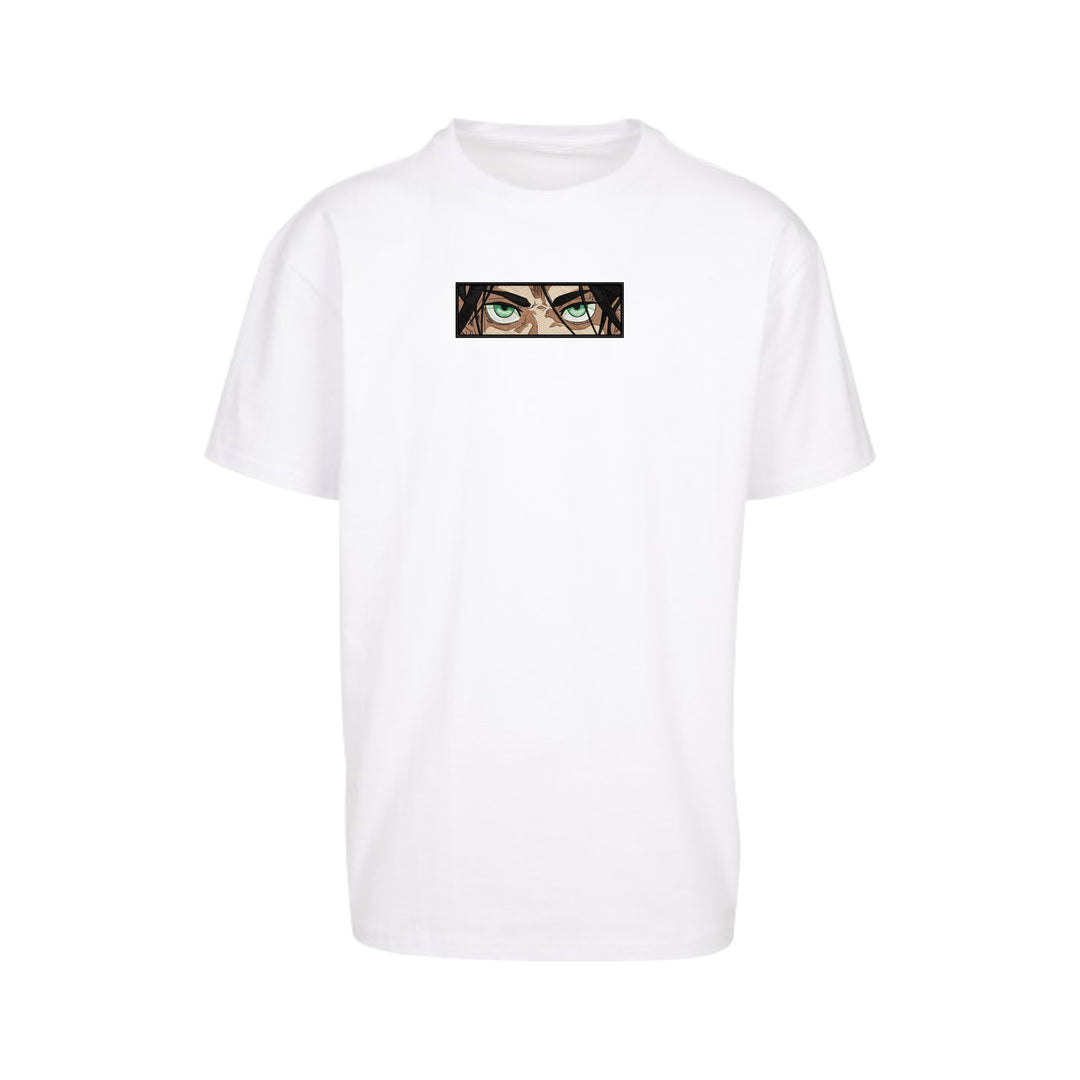 Eren Jäger Eyes | Attack On Titan | Oversized Embroidered T-Shirt