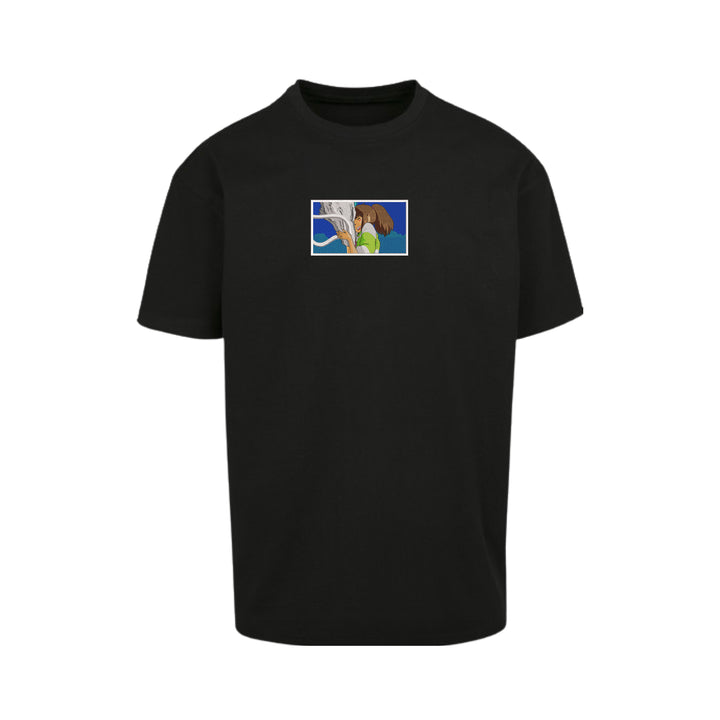 Spirited Away Rectangle | Studio Ghibli | Oversized Embroidered T-Shirt