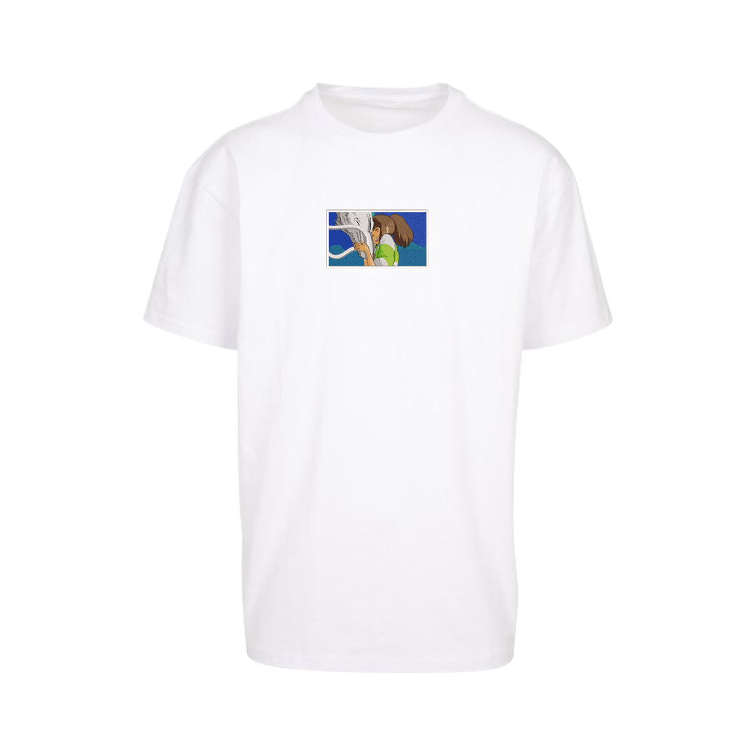 Spirited Away Rectangle | Studio Ghibli | Oversized Embroidered T-Shirt