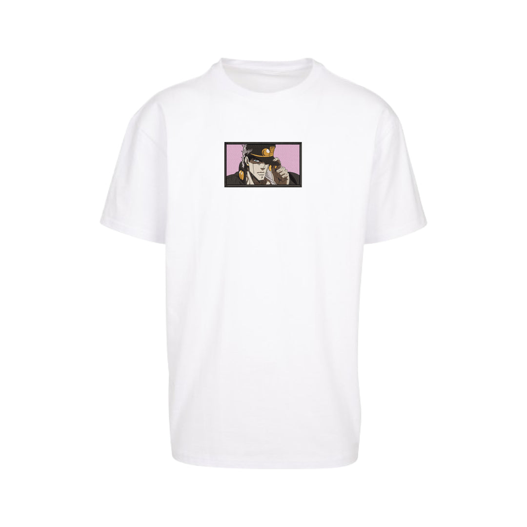 Jotaro Kujo Rectangle | Jojo's Bizarre Adventure | Oversized Embroidered T-Shirt