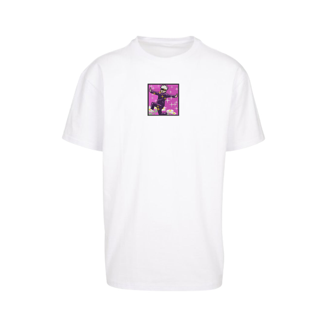 Gojo Happy | Jujutsu Kaisen| T-Shirt Oversize Brodé