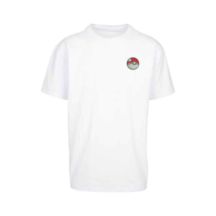 Pokeball Heart | Pokemon | Oversized Embroidered T-Shirt