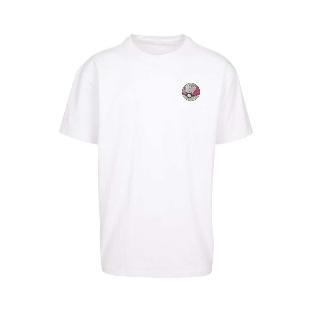 Love Ball Heart | Pokemon | Oversized Embroidered T-Shirt