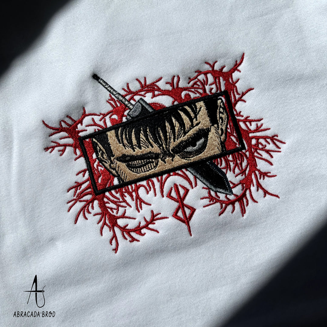 Guts Eyes | Berserk | T-Shirt Oversize Brodé