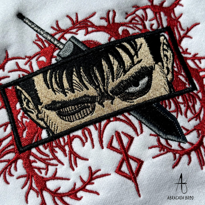 Guts Eyes | Berserk | Sweat à Capuche Brodé