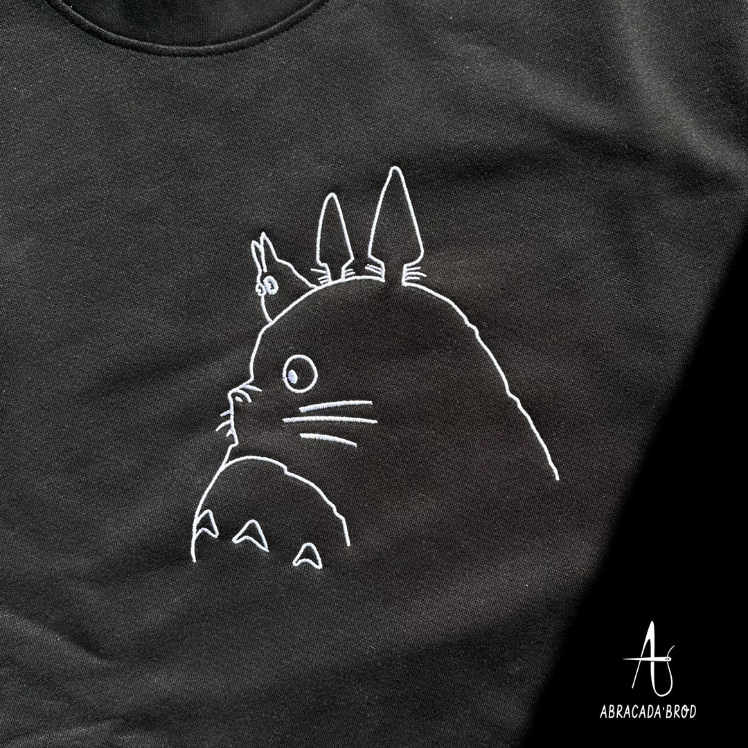 Totoro Line | Studio Ghibli | Oversized Embroidered T-Shirt