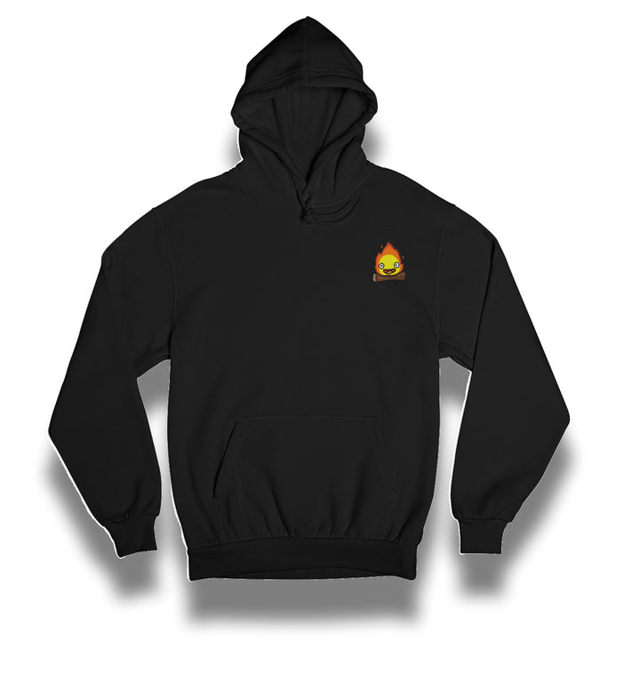 Calcifer Heart | Studio Ghibli | Embroidered Hoodie