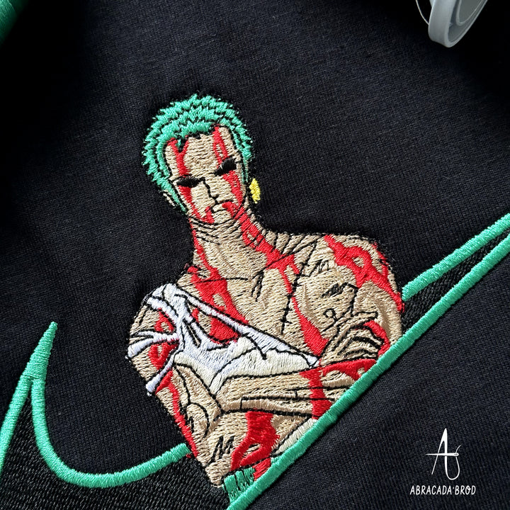 Zoro Blood Custom | One Piece | Sweatshirt Brodé