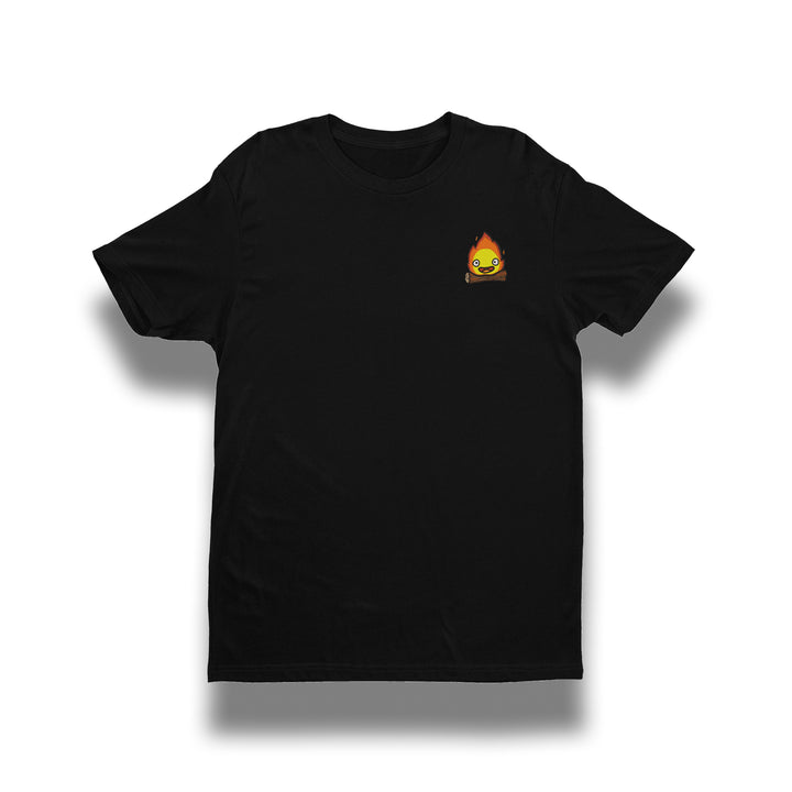 Calcifer Heart | Studio Ghibli | Embroidered T-Shirt