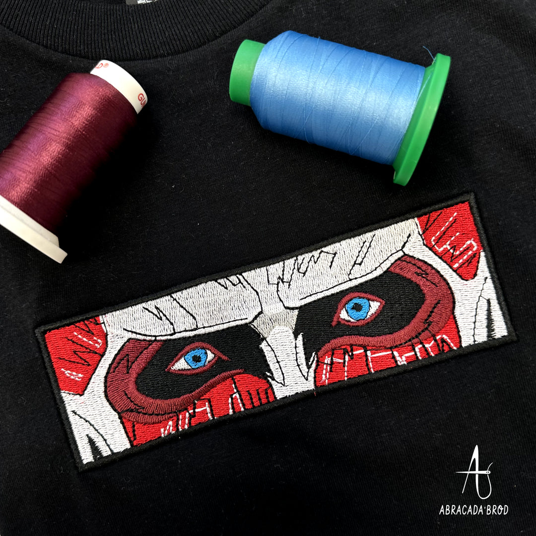 Titan Colossal Eyes | Attack On Titan | Embroidered Sweatshirt