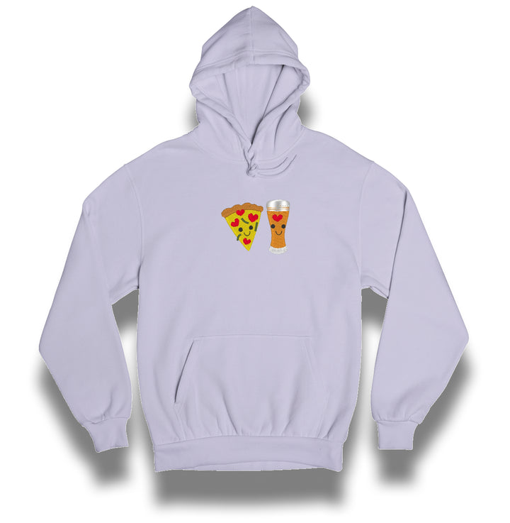 Pizza &amp; Beer | Couples | Embroidered Hoodie