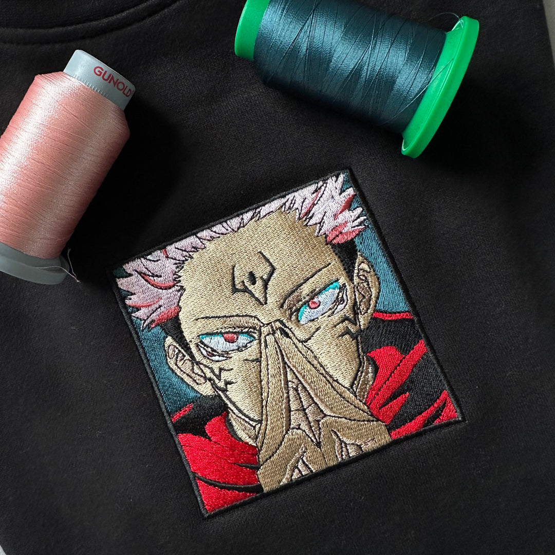 Sukuna Box | Jujutsu Kaisen | Sweat à Capuche Brodé